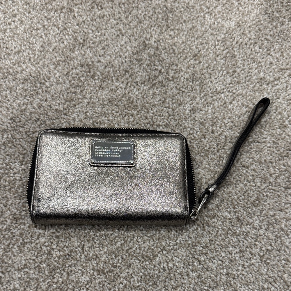Marc by Marc Jacobs Shimmering Silver Wristlet